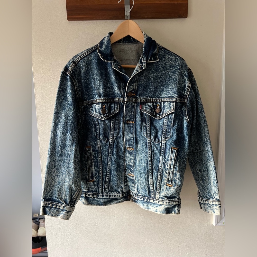 Vintage Acid Wash / Marbleized Jean Jacket